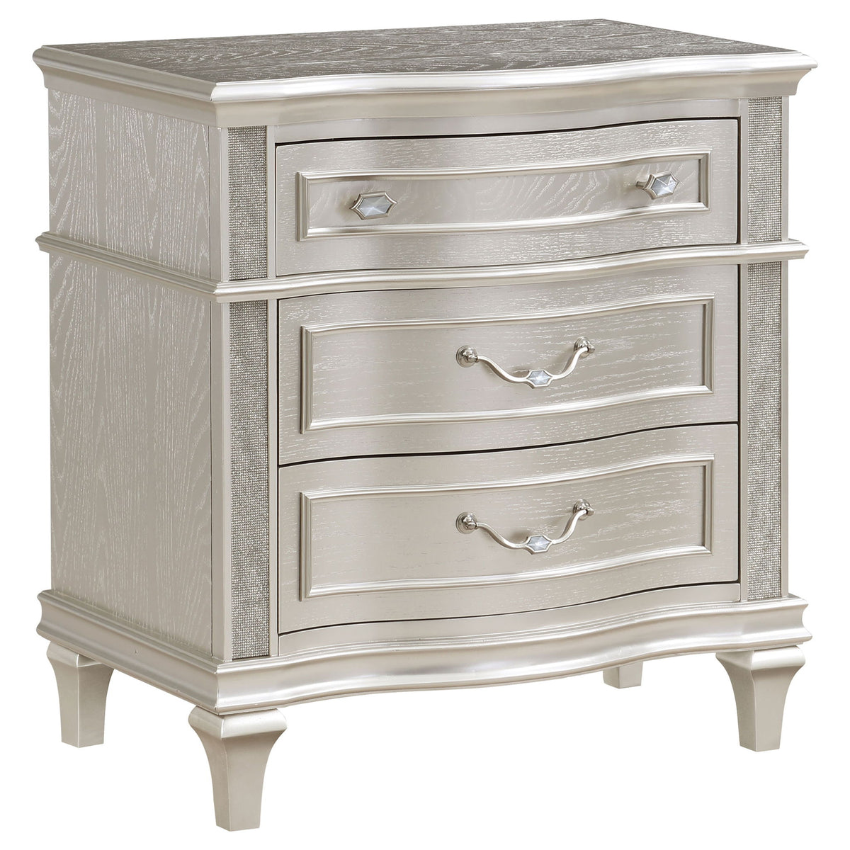 Evangeline - 3 Drawer Nightstand - Oak