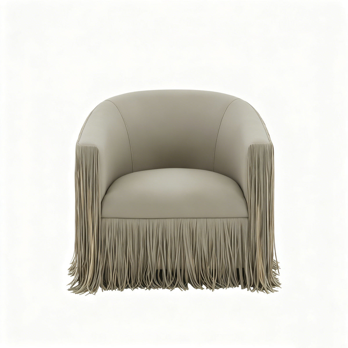 Isle - Swivel Chair With Fringe Accent