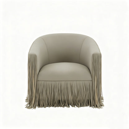 Isle - Swivel Chair With Fringe Accent