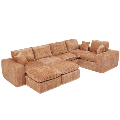 Sectional Sofa With Moveable Ottoman
