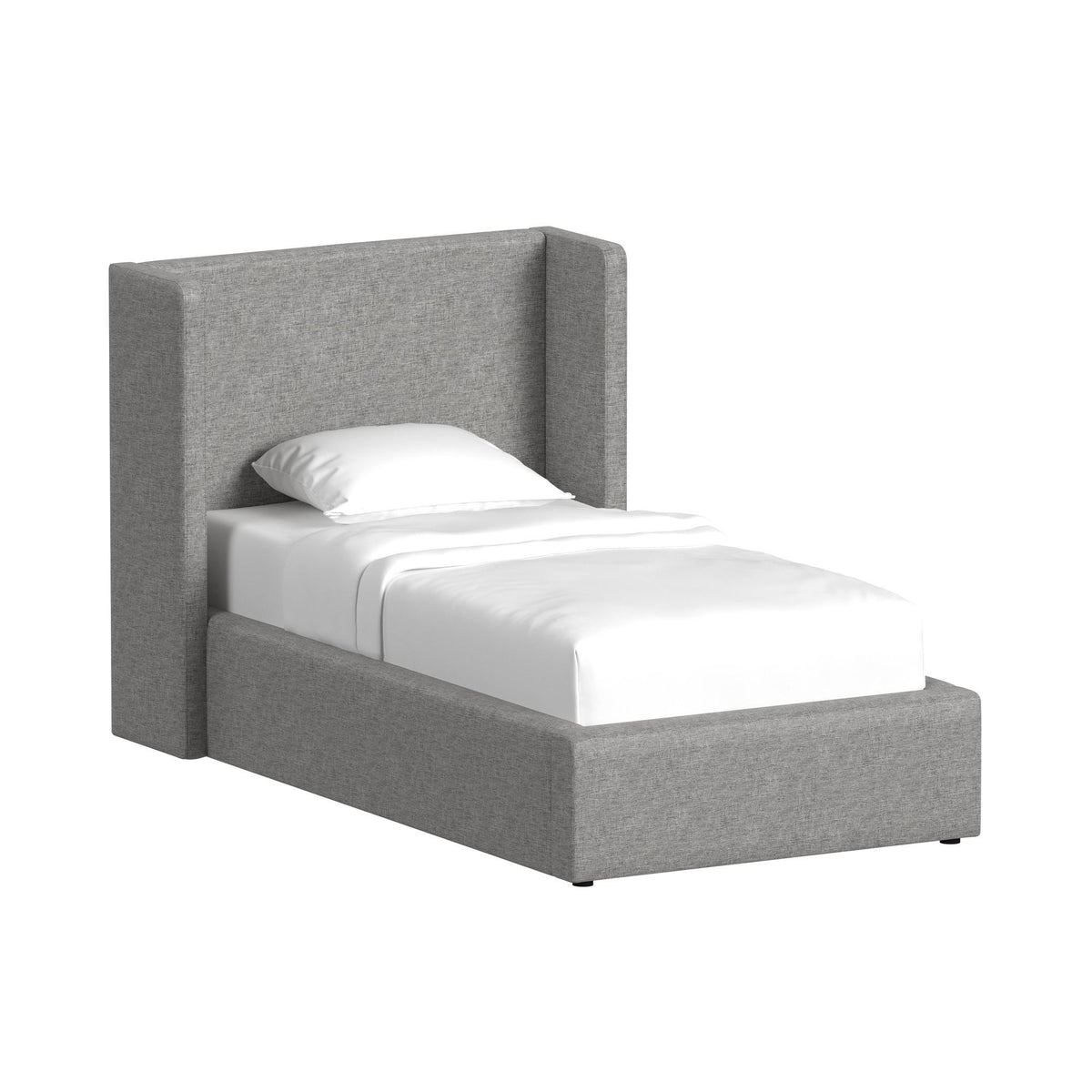 Angeline - Twin Upholstered Headboard - Grey Fabric