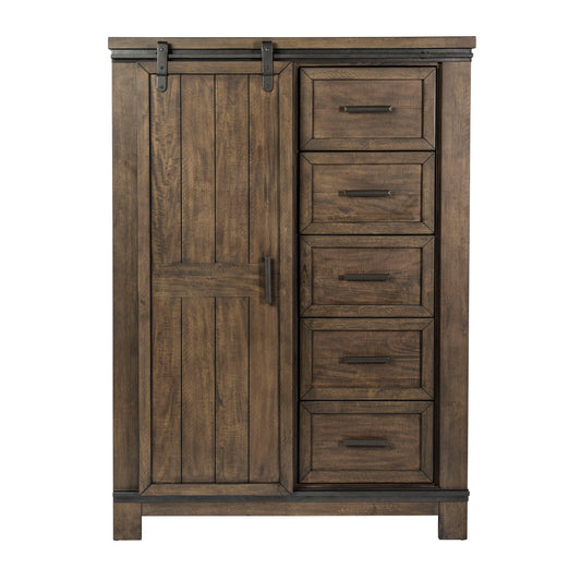 Thornwood Hills - Sliding Door Chest - Rock Beaten Brown
