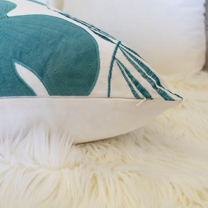 Autumn Vibes Leaf Accent Pillow