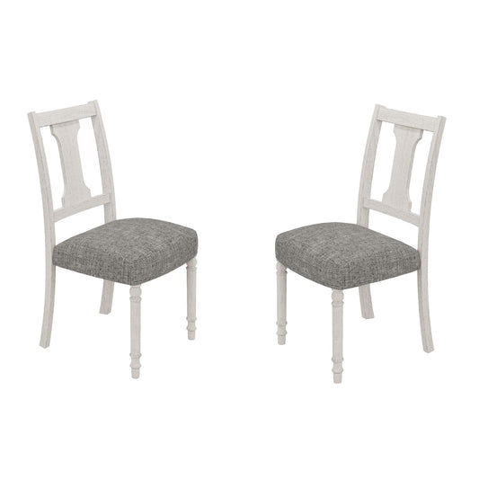 Tannen - Dining Side Chair (Set of 2) - White / Gray