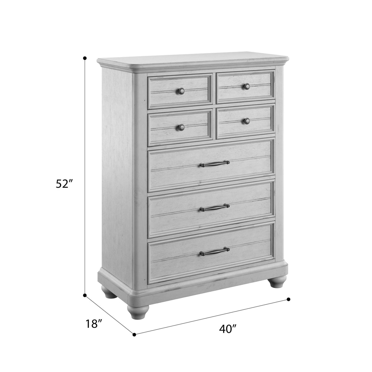 7 Drawer Chest - Gray