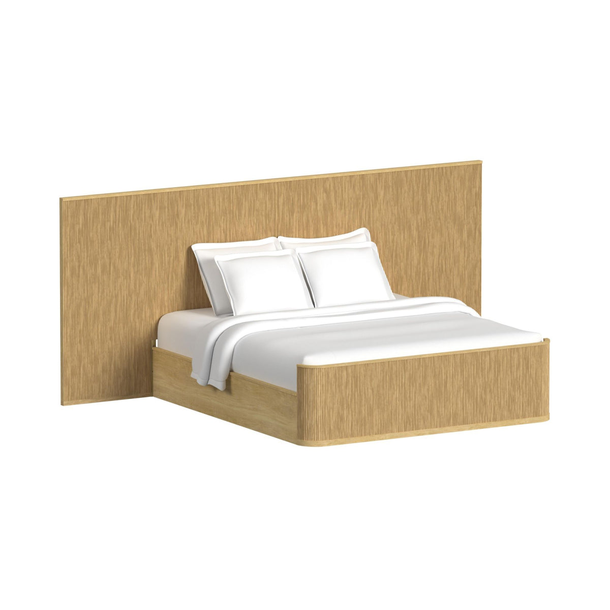 Sylvie - Wall Bed King Headboard, Footboard And Wall Piers - Natural
