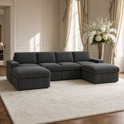 Modular Sectional Sofa, Reversible Set