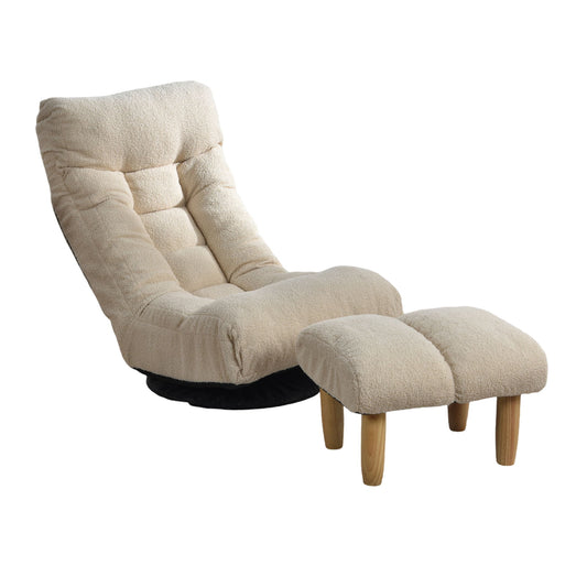 Adjustable Japanese Reclining Floor Chair Sofa With Metal Frame For Living Room