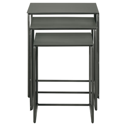 Vestal - 3 Piece Rectangular Nesting Table Set - Gray