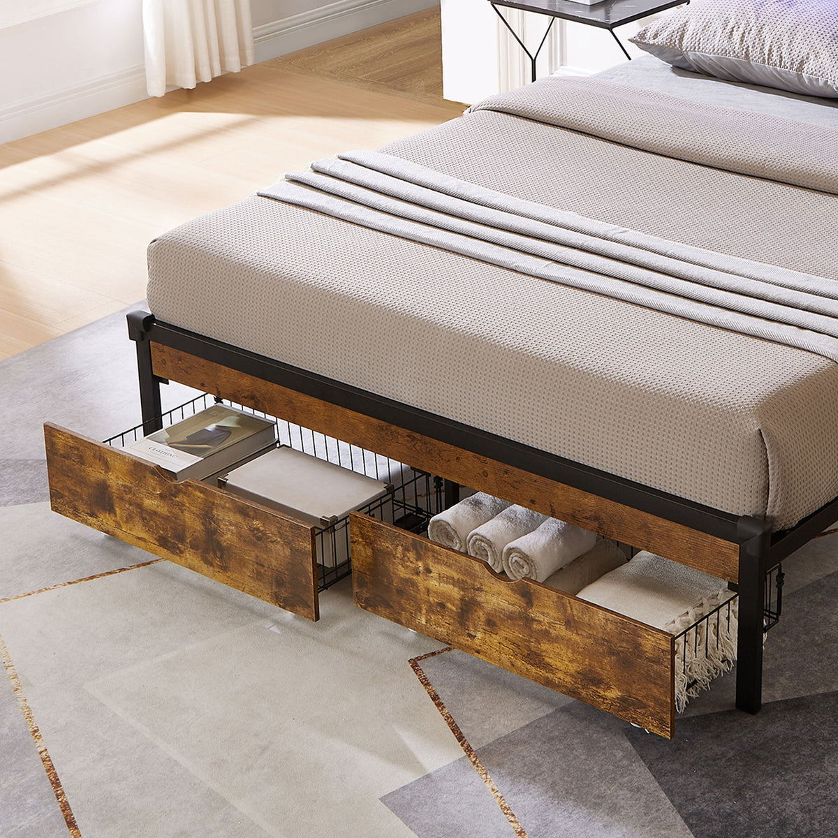 Modern Design Under Bed Drawers With Wheels For Easy Storage
