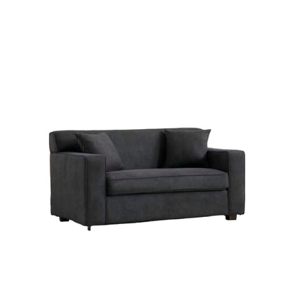 2 In 1 Lounge Chair With 4" Mattress & 2 Throw Pillows - Gray