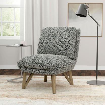 Armless Accent Chair - Dark Navy