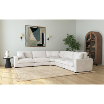 Arizona - Modular Wedge With 1 Pillow 20" - Steno Beige