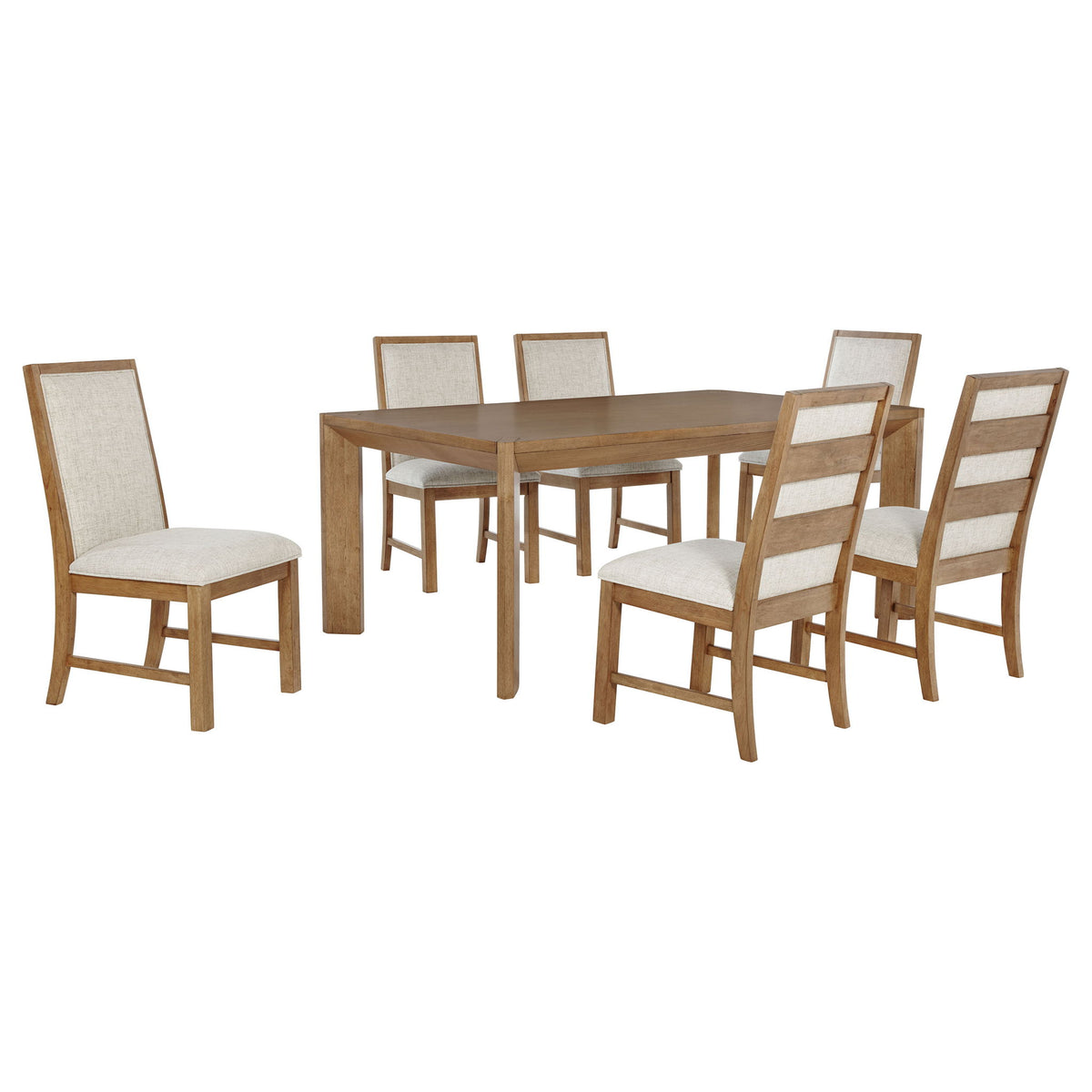 Rectangular Dining Set With Angular Legs