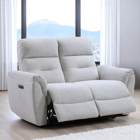 Eastre - Power Motion Loveseat With USB Port - Gray
