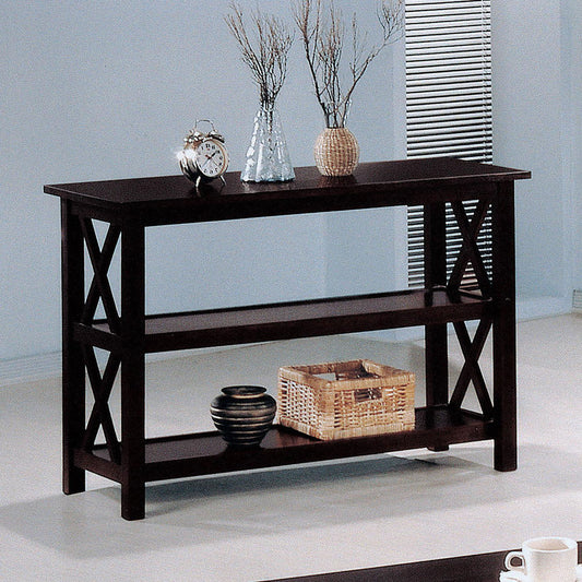 Sofa Table With Shelf - Brown