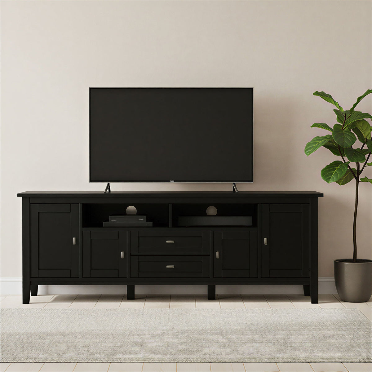 Warm Shaker - TV Media Stand - Black