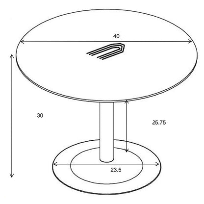 Round Dining Table With Pedestal Base - Warm Walnut