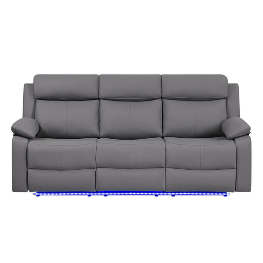 Blanche - Reclining Set With LED Lights, Speaker