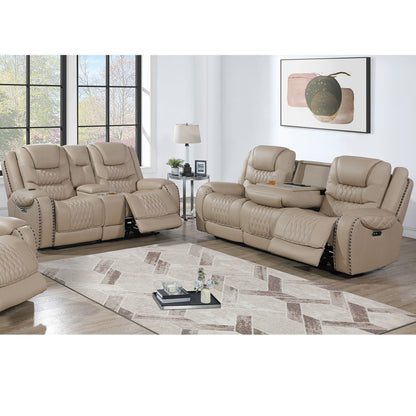 Power Motion Sofa Set With USB Ports And Adjustable Headrests