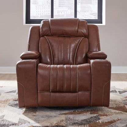 Caswell - Swivel Glider Recliner P2 - Brown