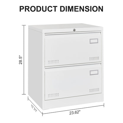 Filing Cabinet Lateral File Cabinet 3 Drawer, Locking Metal File Cabinets Three Drawer, Office Filing Cabinet With Lock Drawers For Home Office