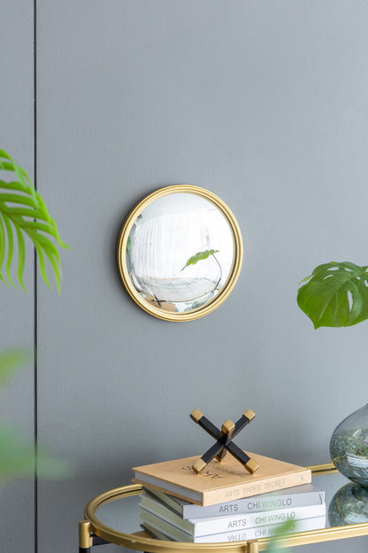 Round Mirror, Circle Mirror With Iron Frame For Living Room Bedroom Vanity Entryway Hallway