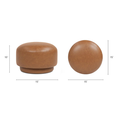 Fuji - Mushroom Footstool Ottoman With Compact Design