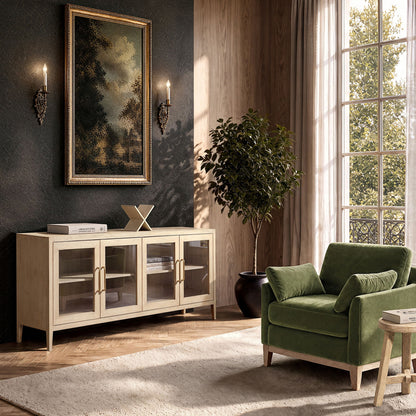 Marlowe - Glass Door Sideboard - White