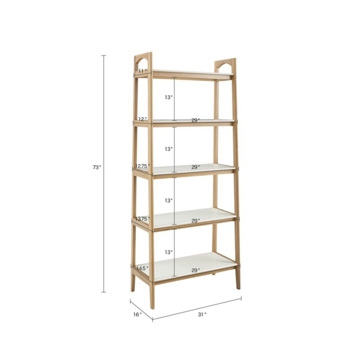 Parker - Bookcase With 5 Shelves
