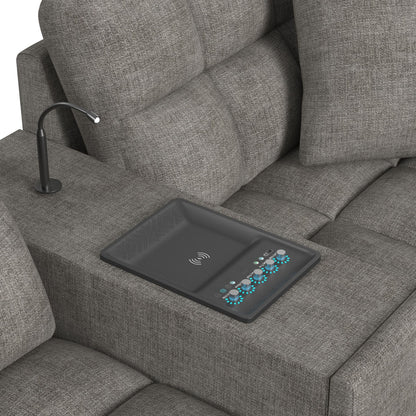 Odyssey - Console With Music Controller, FD Cup Holders, Reading Light - Amount Gray
