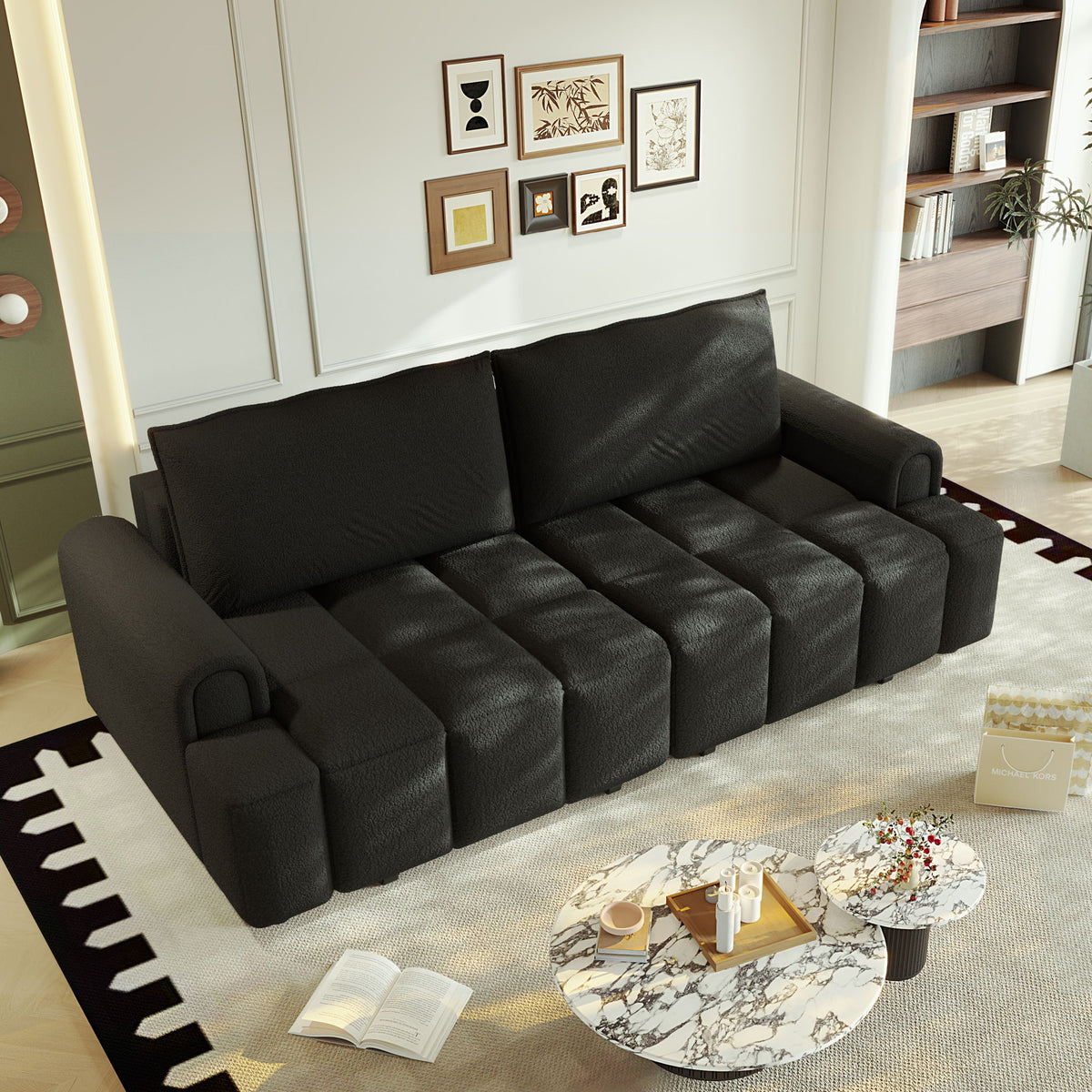 4 Seater Modern Couch With Seats Storage
