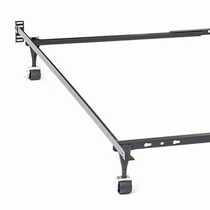 Deverton - Queen / Eastern King / California King Bed Frame With Center Support And Adjustable Design - Black