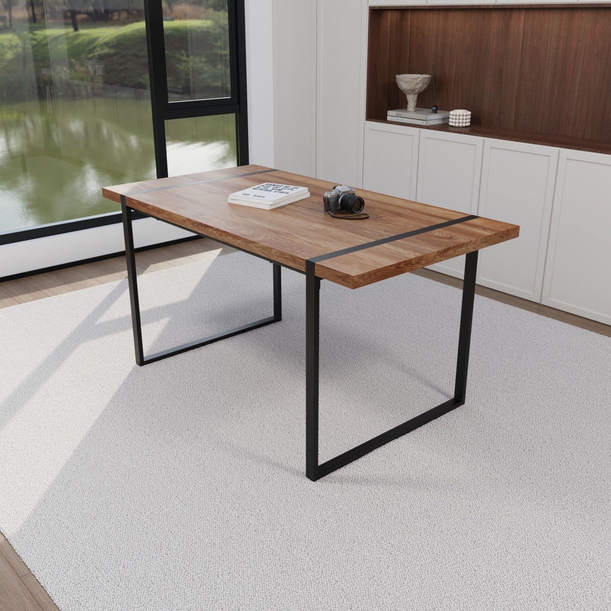 Rectangular Dining Table, 4 - 6 Person Capacity - Wood