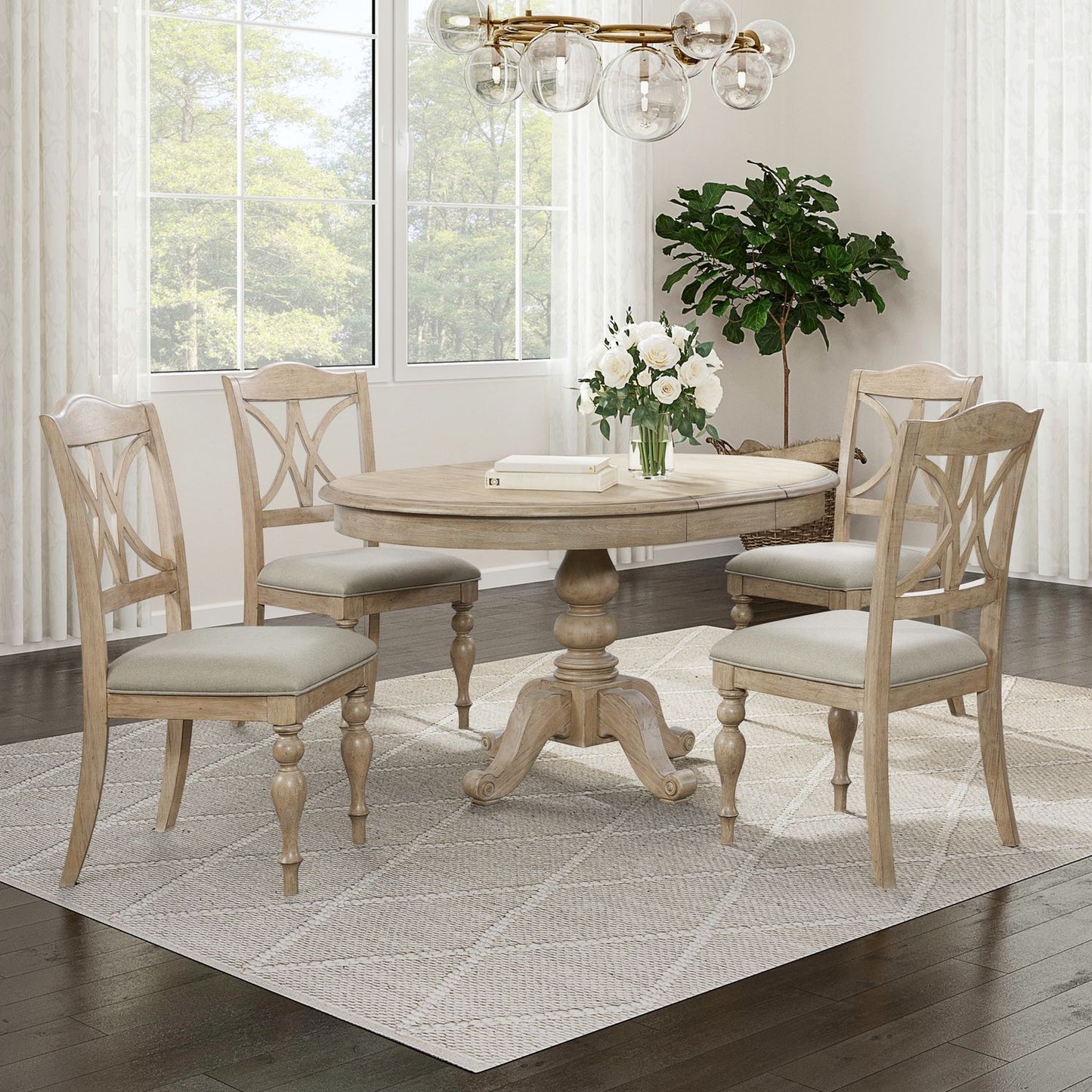 Summer House - Pedestal Table Set