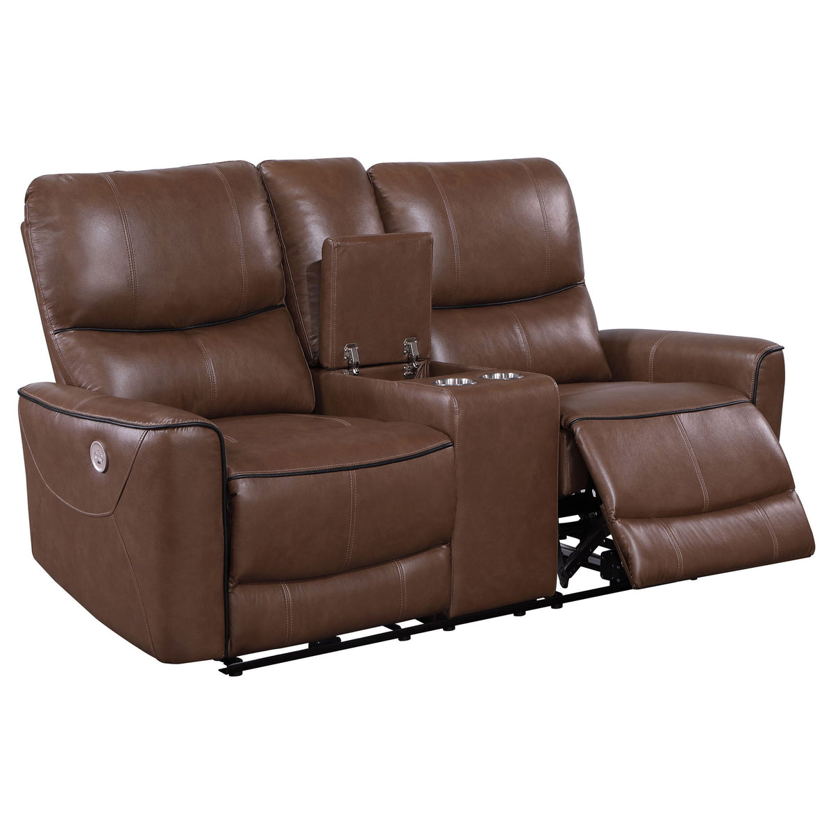 Denson - Power Reclining Loveseat With Console And USB Port