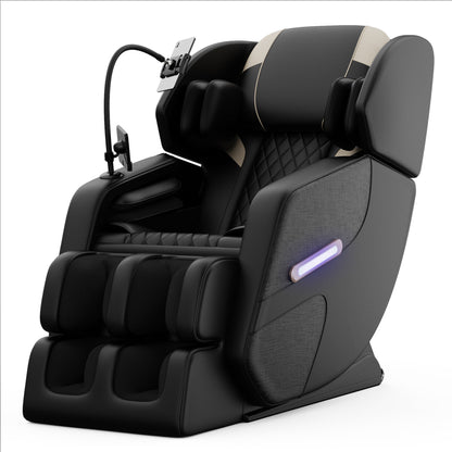Massage Chair Recliner With Zero Gravity, Full Body Air Pressure - Black