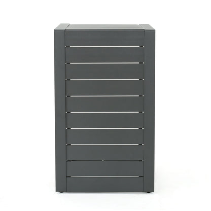 Aluminum Outdoor C - Shaped Side Table For Patio