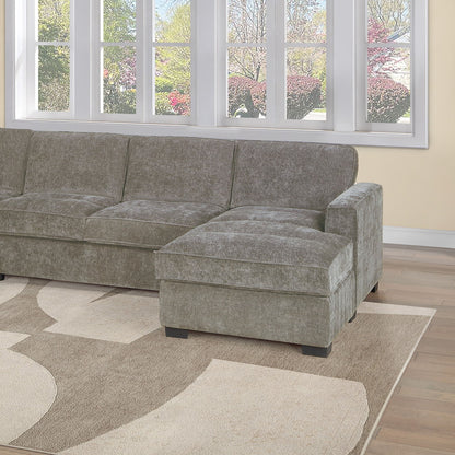 Sectional With RAF Chaise, Armless Loveseat & LAF 1 Arm Chair