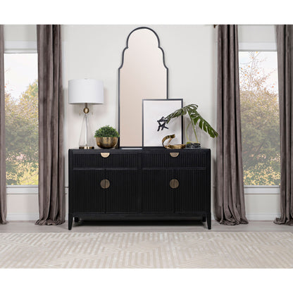 Mason - 2 Drawer Sideboard Storage Furniture - Black