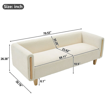 3 Seater Sofa With Armrests For Living Room