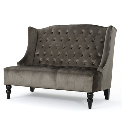 Nurturing - Upholstered Loveseat With Wing Back And Diamond Tufting