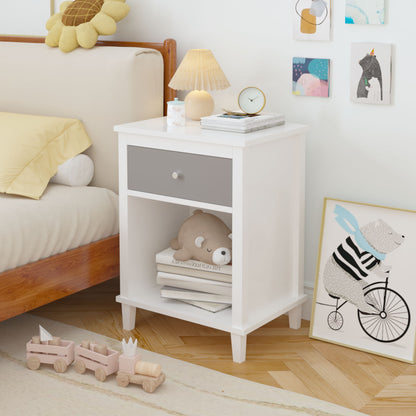 Nightstand With 1 Drawer 1 Shelf