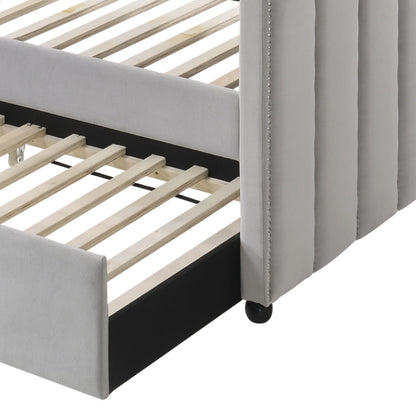 Peridot - Twin Daybed With Trundle - Gray