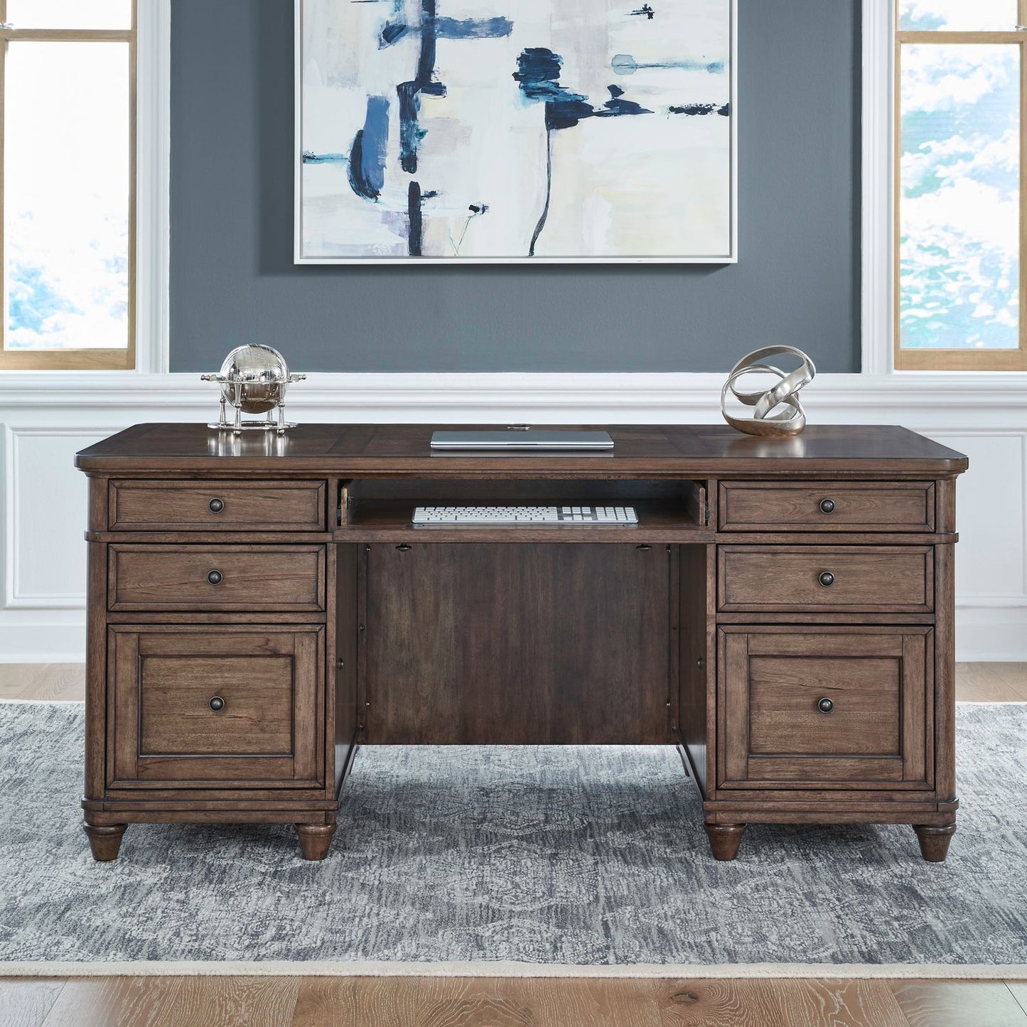Harrison Heights - Jr Executive Desk - Sienna