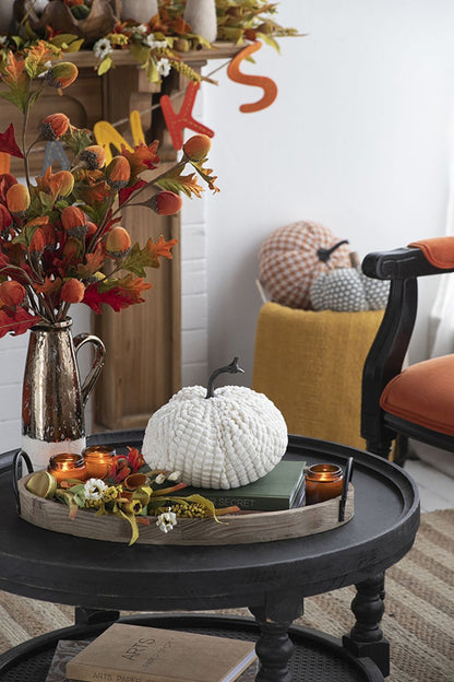 Weighted Pumpkin Ornament Decor For Holiday Harvest Festival Fall Festival & Thanksgiving