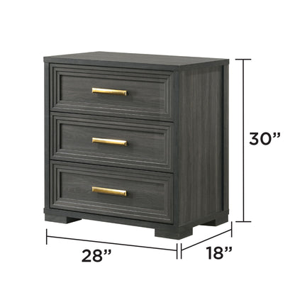 Colorado - Nightstand - Charcoal