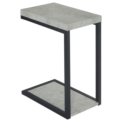 Snack Table With Industrial Base