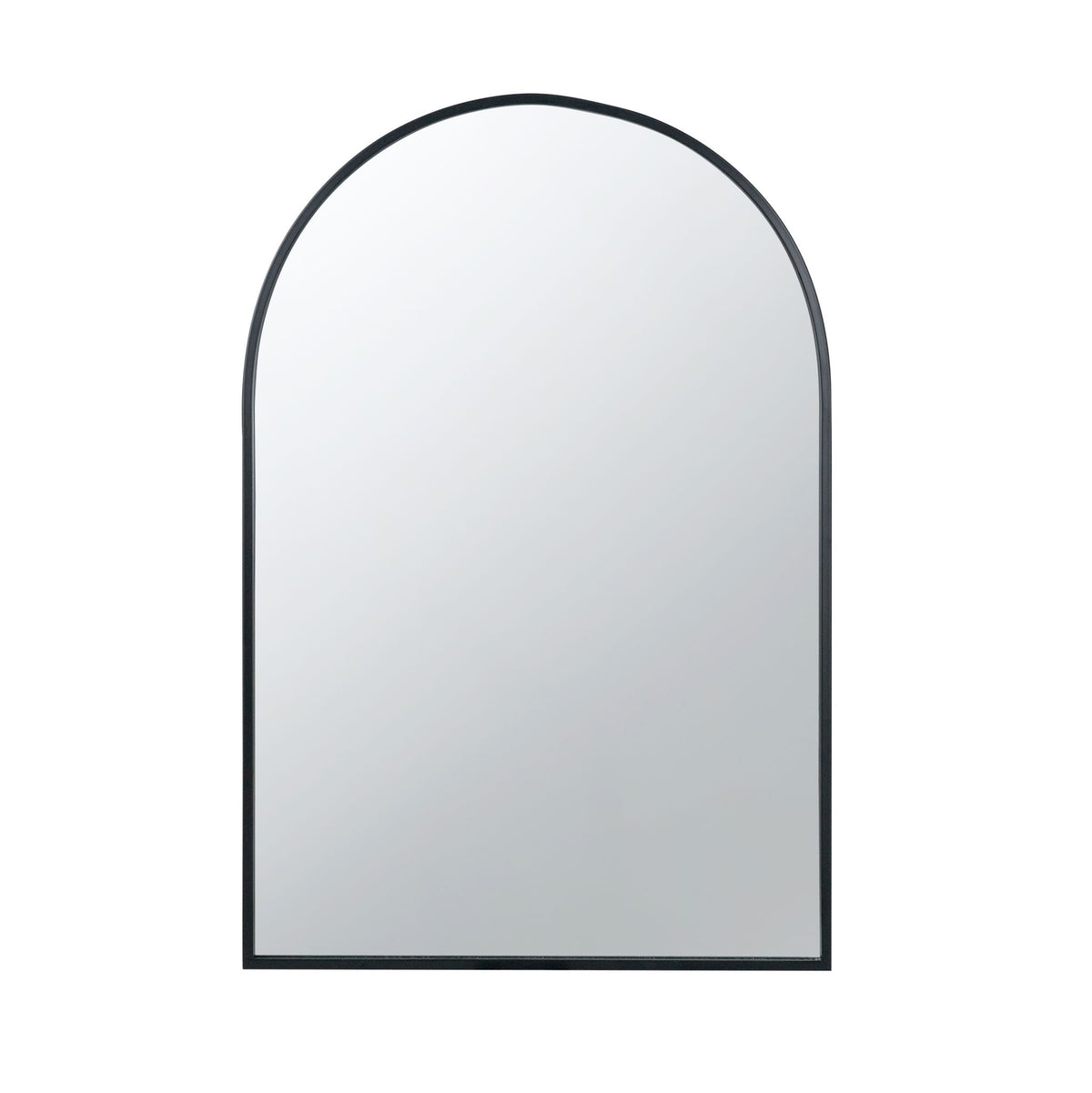 Arched Mirror With Metal Frame, Wall Mirror For Living Room Bedroom Entryway