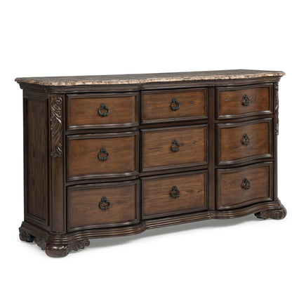 9 Drawers Dresser - Brown / Coffee